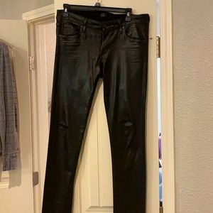 Citizen black coated jeans
